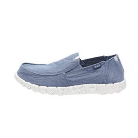 Dude Shoes Homme Farty Bleu Acier Lavé Dude Shoes Homme Farty Bleu Acier Lavé