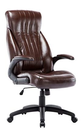 Fauteuil de Bureau Ergonomique, Chaise Office en Simili Cuir Dossier Haut et Appui tête, Siège Exécutif Inclinable Fauteuil de Bureau Ergonomique, Chaise Office en Simili Cuir Dossier Haut et Appui tête, Siège Exécutif Inclinable