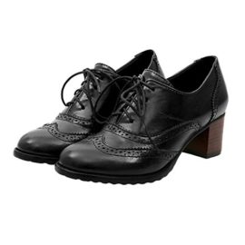 Femme Derbys Tête Ronde Chaussures Oxford Creux Chaussures à Lacets Sculpté Chaussures à Talons Mi Rétro 3 Couleur Unie Chaussures Femme Couleurs 35-43 Femme Derbys Tête Ronde Chaussures Oxford Creux Chaussures à Lacets Sculpté Chaussures à Talons Mi Rétro 3 Couleur Unie Chaussures Femme Couleurs 35-43