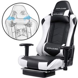 GTPLAYER-Chaise-Gaming-Chaise-de-Bureau-Fauteuil-de-Bureau-Chaise-Gamer-Rglable-en-Hauteur-Design-Ergonomique-avec-Repose-Pieds-et-Fonction-Bascule-0-2