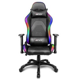 INTEY-Chaise-Gaming-clairage-LED-Fauteuill-Gamer-Ergonomique-Dossier-Inclinable--160-pour-PC-Xbox-avec-RF-tlcommande-Capacit-136KG-299LB-Noir-0