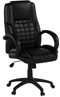 IntimaTe-WM-Heart-Fauteuil-de-Bureau-Ergonomique-Chaise-Excutive-pour-Ordinateur-Hauteur-Rglable-Dossier-Haut-Noir-0