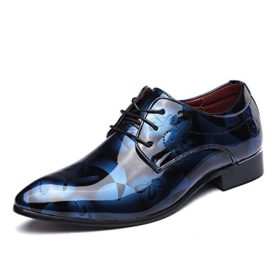 JOYTO-Chaussure-Homme-Cuir-Lacets-Derby-Mariage-Cuir-Vernis-Dressing-Oxford-Business-Marron-Rouge-Bleu-Gris-37-50-0