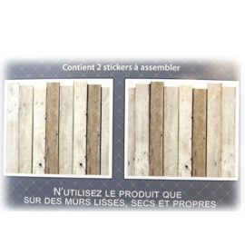 Les Trésors De Lily [P5378 – Sticker Tête de lit ‘Planches de Bois’ – 155×68 cm Les Trésors De Lily [P5378 – Sticker Tête de lit ‘Planches de Bois’ – 155×68 cm 5