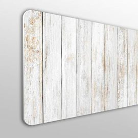 MEGADECOR-Tte-de-lit-dcorative-en-PVC-10-mm-Planches-en-Bois-Vintage-Verticales-en-Blanc-0