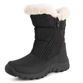 Polar-Femmes-Mousse-A-Mmoire-Ouverture-Double-Fermeture-Eclair-Nylon-Impermable-Fausse-Fourrure-Double-lhiver-Bottes-De-Neige-0