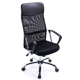 Poptoy Haute Dossier incurvé en Maille Home Chaise de Bureau Executive Ordinateur Chaise de Bureau pivotant réglable en Hauteur Poptoy Haute Dossier incurvé en Maille Home Chaise de Bureau Executive Ordinateur Chaise de Bureau pivotant réglable en Hauteur