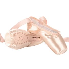 Soudittur Chaussures de Ballet de Pointe pour La Danse Classique en Rose avec Rubans de Satin et Protège-Orteils pour Ballerines Femme Fille(Prendre Une Taille au Dessus) Soudittur Chaussures de Ballet de Pointe pour La Danse Classique en Rose avec Rubans de Satin et Protège-Orteils pour Ballerines Femme Fille(Prendre Une Taille au Dessus)