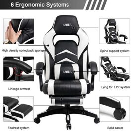 UMI-Essentials-Chaise-de-Bureau-Ergonomique-Gaming-Chaise-avec-Repose-Pieds-rembourr-0-1