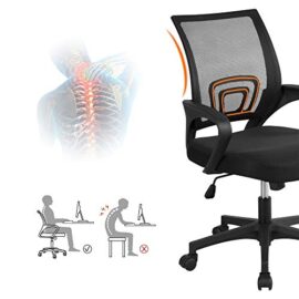 Yaheetech-Chaise-de-Bureau–roulettes-Maille-Mesh-Fauteuil-Ordinateur-Inclinable-Pivotant-Sige-et-Base-Plus-Larges-Hauteur-Rglable-avec-Accoudoirs-0-2