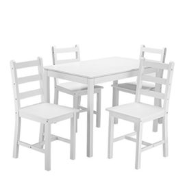 Yulie-Table-de-Salle--Manger-avec-4-chaises-en-Bois-Massif-pour-Cuisine-caf-75-75-73cm-Blanc-0