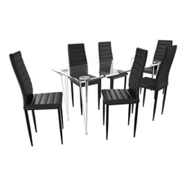 vidaXL-Lot-de-4-chaises-noires-aux-lignes-fines-avec-une-table-en-verre-0