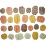 Image Carton de 26 galets alphabet en minuscule