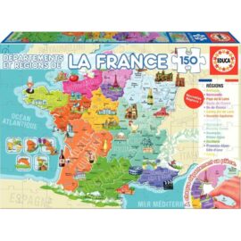 Image Puzzle de 150 pièces départements et régions de France