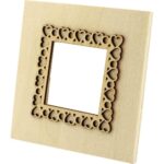 Cadres photo forme carrée en bois – Lot de 5 Cadres photo forme carrée en bois – Lot de 5