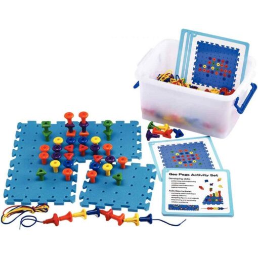 Set de 144 maxi picots + 12 cartes d'activités