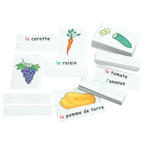 Boîte de 33 cartes fruits et légumes