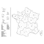 Image Coloriage géant carte de la France - Lot de 5