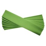 Image Papier crépon ordinaire - 200x50 cm - Vert pomme - Paquet de 10 feuilles