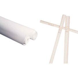 Image Rouleau papier kraft - Blanc - 60g - 1x10m