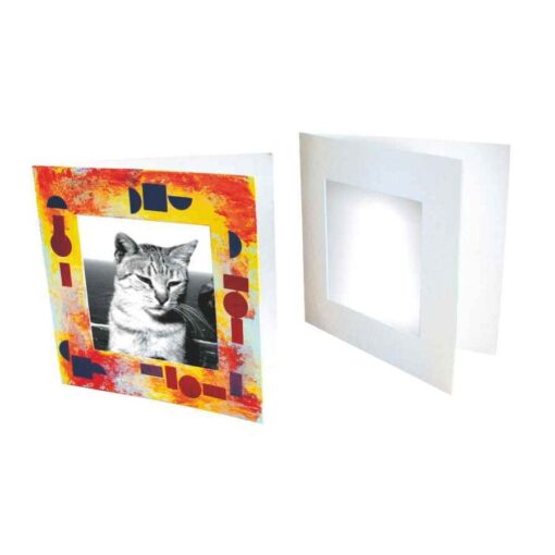 Cadres photo en carton blanc - Lot de 10