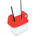 Image Double pot de nettoyage pour pinceaux - Coloris rouge