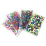 Perles cassis mixtes en plastique – Sachet de 1 600 Perles cassis mixtes en plastique – Sachet de 1 600