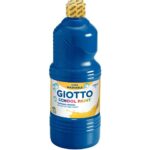 Image Gouache liquide lavable Giotto School Paint - Bleu outremer