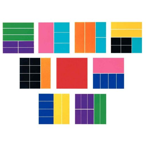 Rectangle fraction - Rainbow Fraction® Squares