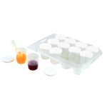 Kit de 12 pots gradués avec couvercle 30 ml + 1 pipette Kit de 12 pots gradués avec couvercle 30 ml + 1 pipette