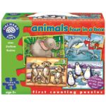 Puzzles progressifs Animaux exotiques – Boite de 4 Puzzles progressifs Animaux exotiques – Boite de 4