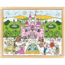 Image Puzzle en bois de 99 pièces "Le château de la princesse"