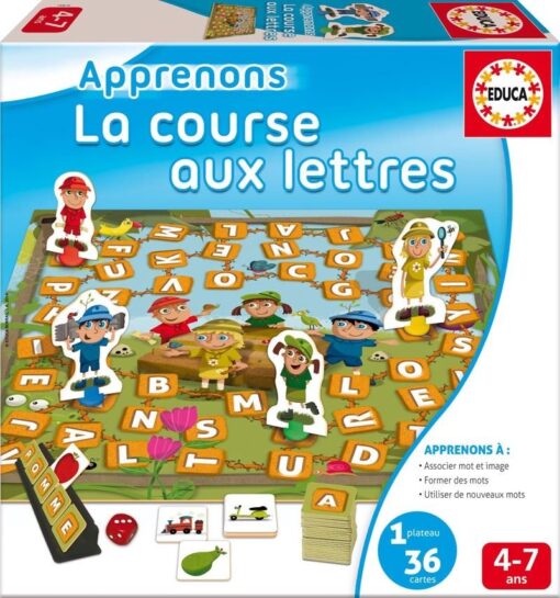 Jeu de société La course aux lettres