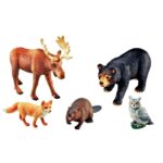 Image Jumbo animaux de la forêt - Lot de 5