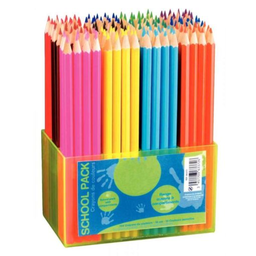 Crayons de couleur 18 cm - Classpack de 144
