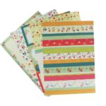 Image Papier de riz Motif fleur - A4 - Pochette de 5 feuilles