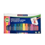 Image Classpack de 144 crayons de couleur triangulaires pointe moyenne assortis.