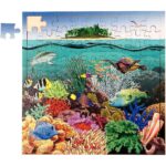 Puzzle de 81 pièces en bois « barrière corail » Puzzle de 81 pièces en bois « barrière corail »