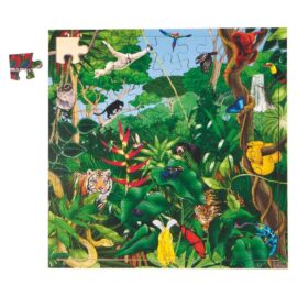 Image Puzzle de 81 pièces en bois "forêt tropicale"