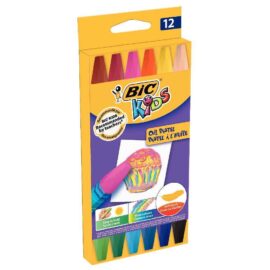 Image Pastels à l'huile Bic Kids hexagonaux coloris assortis - Etui de 12