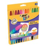 Etui de 24 pastels à l’huile Bic Kids – Couleurs assorties dont fluo et métalliques Etui de 24 pastels à l’huile Bic Kids – Couleurs assorties dont fluo et métalliques