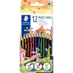 Image Crayons de couleur Noris colour 185 assortis - Lot de 10 étuis de 12