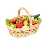 Panier de 24 fruits et légumes en bois Panier de 24 fruits et légumes en bois