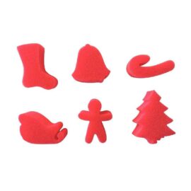 Eponges Noël – Lot de 6 Eponges Noël – Lot de 6