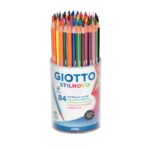 Image Crayons de couleur Stilnovo assortis - Pot de 84