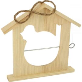 Mangeoire à oiseaux en bois à décorer – Lot de 10 Mangeoire à oiseaux en bois à décorer – Lot de 10