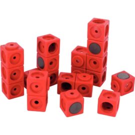 Image Cubes magnétiques emboitables 3.4cm rouge - Sachet de 20