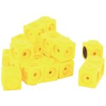 Image Cube magnétique emboîtable 3.4cm jaune - Sachet de 20