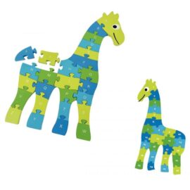Image Puzzle girafe 3D alphabet / nombre