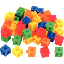 Image Jeu de construction cubes colorés 100 pièces